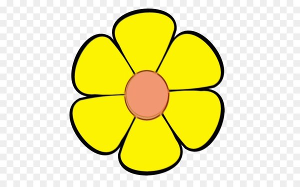 Желтый цветок для детей