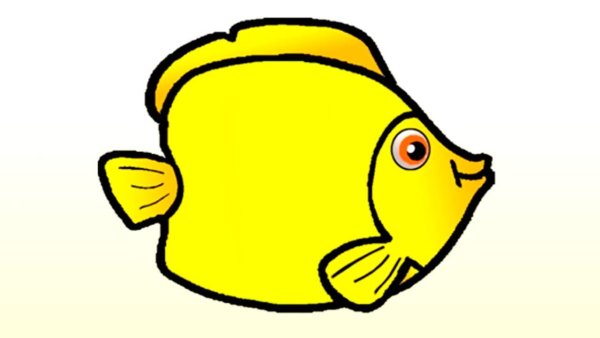 Рыбка желтый