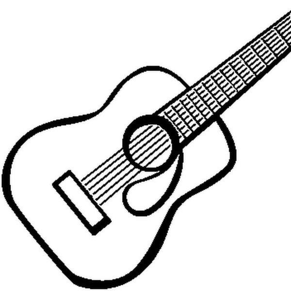 Нарисовать музыкальный инструмент гитара