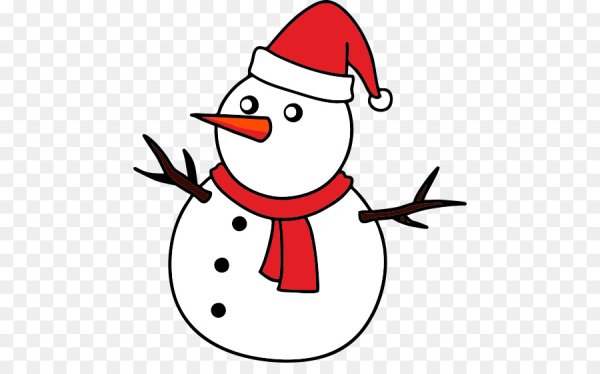 Снеговик рисунок на новый год