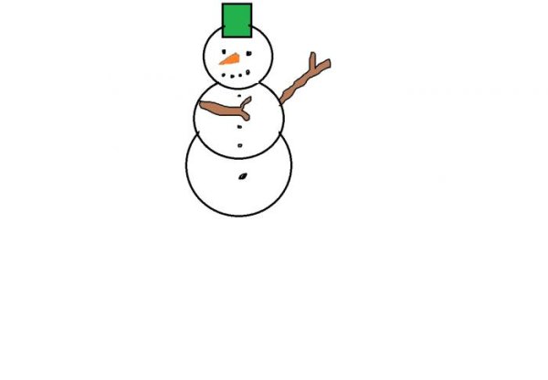 Снеговик в паинте