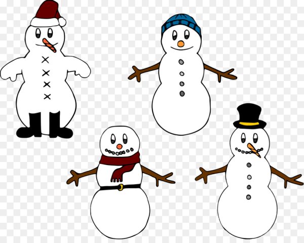 Снеговик для печати