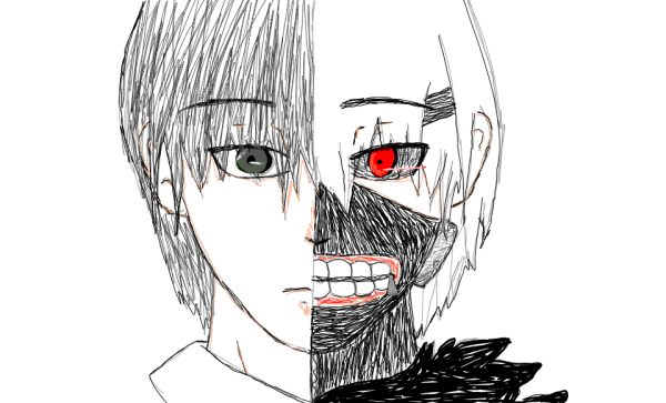 Канеки Кен рисовать