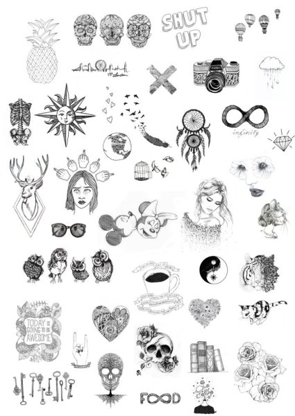 Тату грибочек