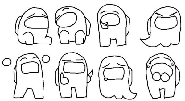 Раскраски амонг АС игра