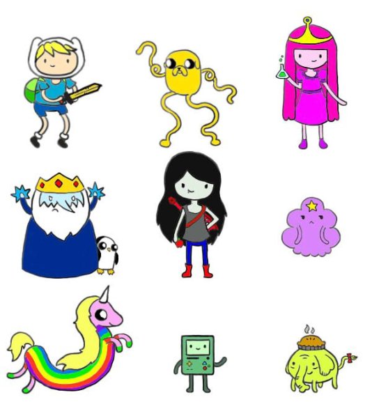 Герои адвенчер тайм с именами