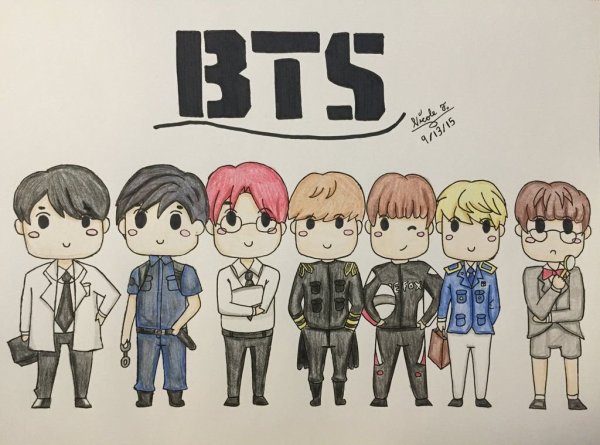 BTS игрушки bt21 имена