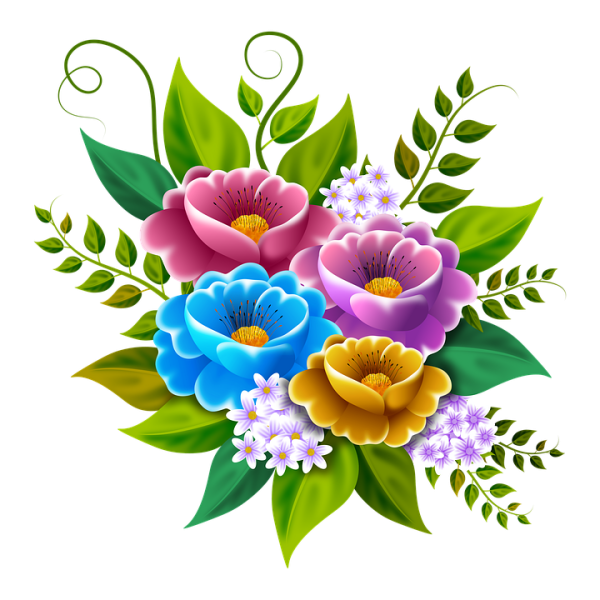 Яркие цветы