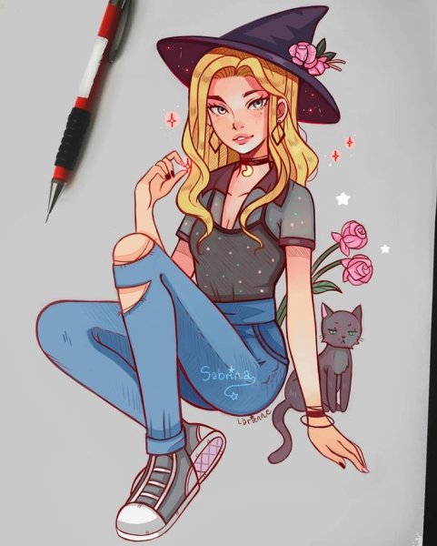 Сабрина маленькая ведьма аниме