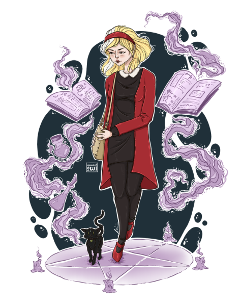 Ведьма Сабрина Спеллман арт