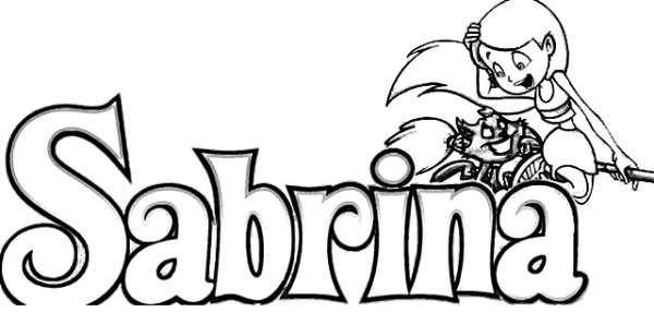Раскраска Сабрина