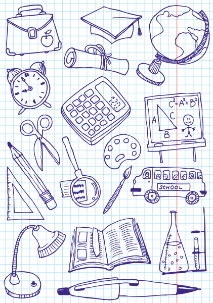 Маленькие рисуночки школьной тематики