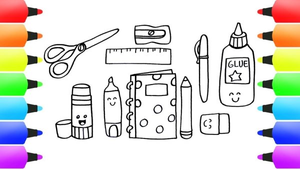 Школьные принадлежности для скрапбукинга