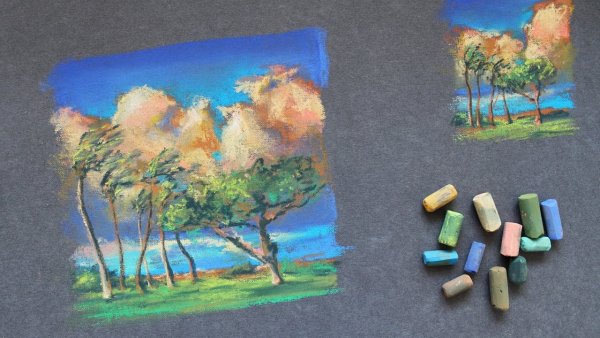 Картины масляной пастелью