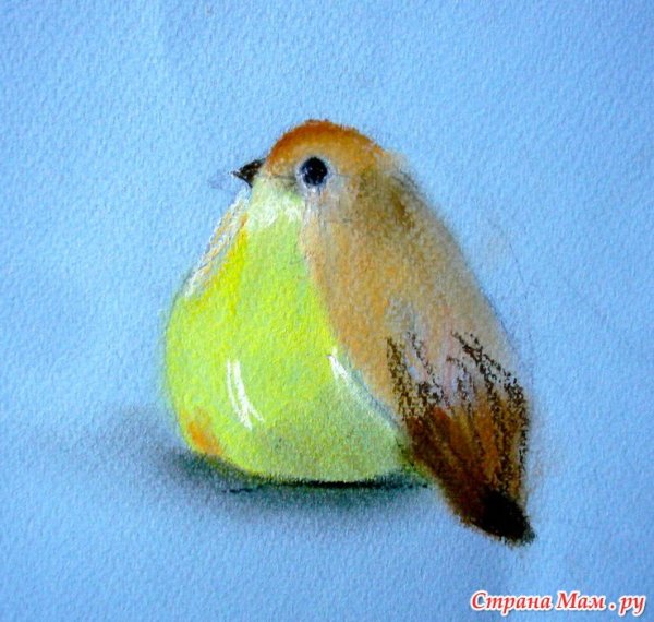 Лёгкий рисунок пастелью сухой