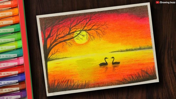 Рисование сухой пастелью для детей