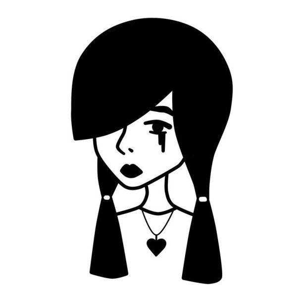 Кавайные девочки карандашом