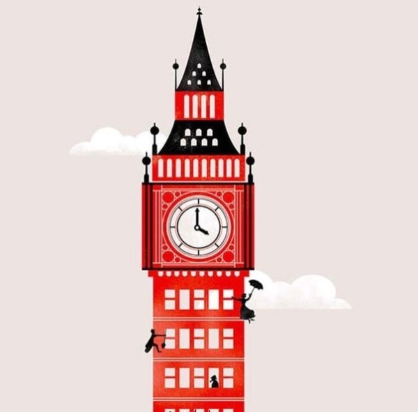 Постеры достопримечательности Англии