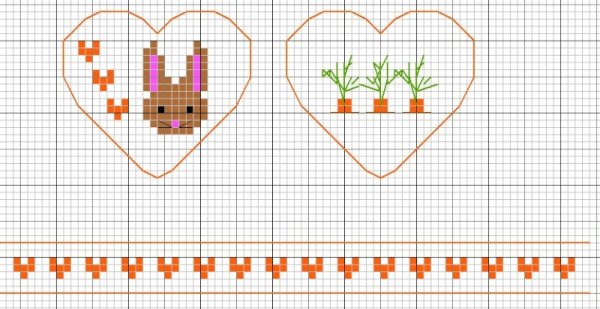 Схема вышивки крестом маленькие