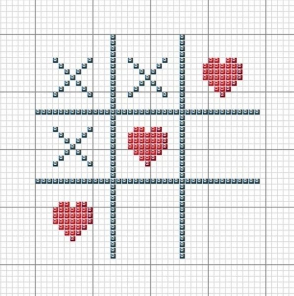 Схема для вышивки крестиком для начинающих маленькие для детей