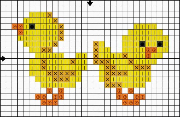 Схема вышивки крестом маленькие
