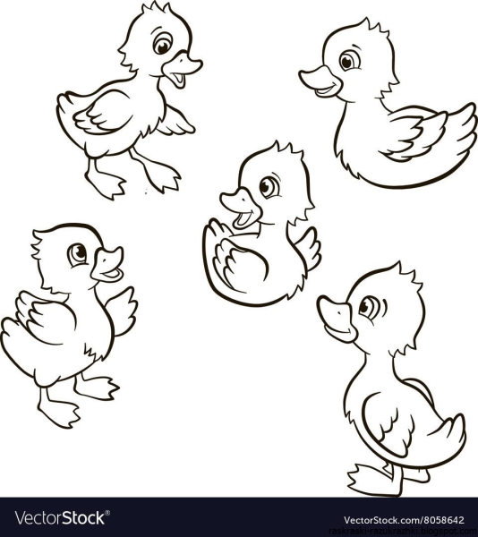 Цыпленок в яйце карандашом