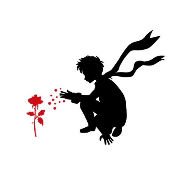 Маленький принц силуэт