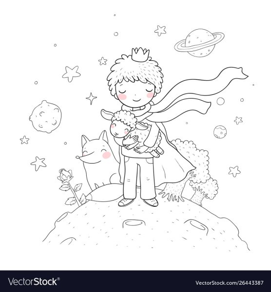 Маленький принц картинки для срисовки