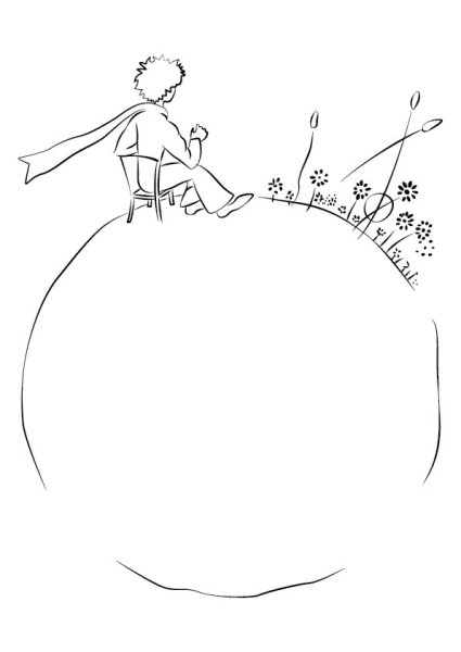 Маленький принц Графика Экзюпери