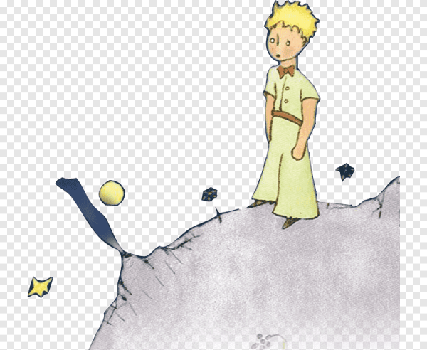 Маленький принц на прозрачном фоне