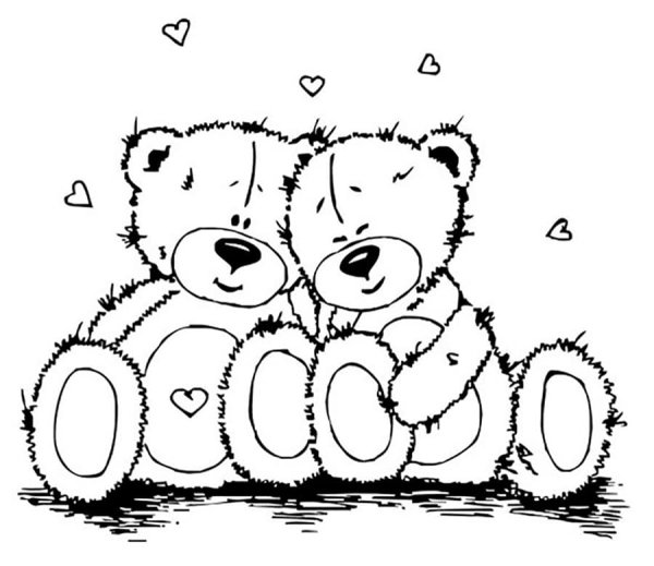 Мишка рисунок карандашом