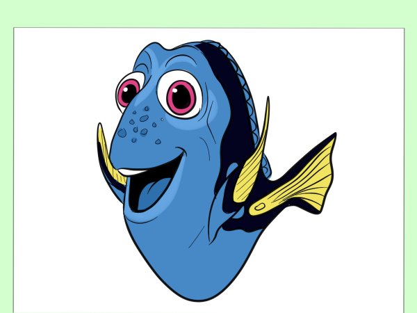 Рыбка дори рисунок