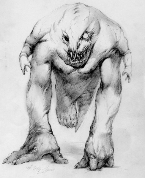 Рисунки монстров карандашом