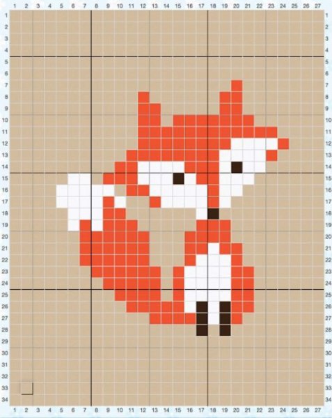 Схема крестиком для начинающих