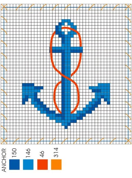 Схема для вышивки крестов легкие