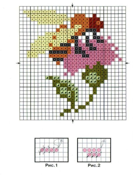 Плед 2с2 крючком схемы Лисичка