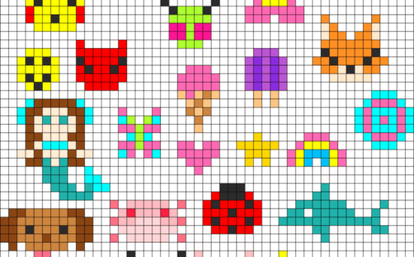 Рисование по клеточкам маленькие