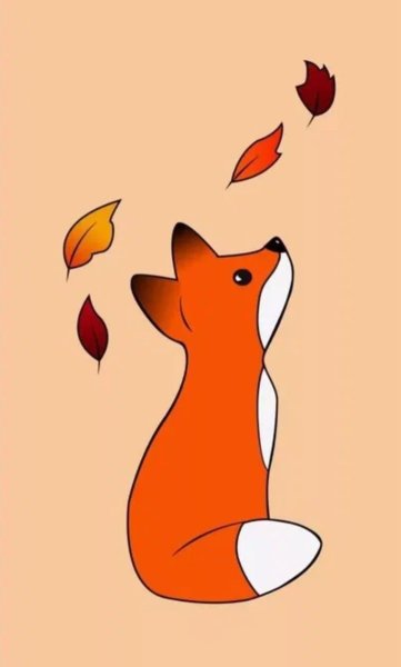 Лиса для срисовки