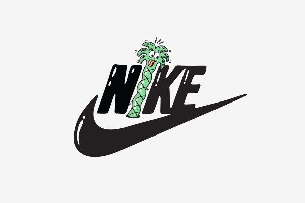 Необычный логотип найк