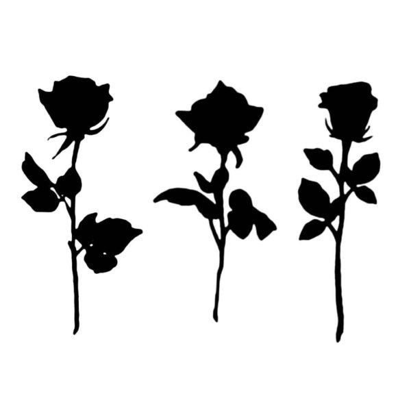 Роза силуэт