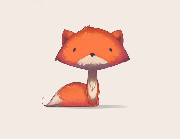 Милые лисички мультяшные