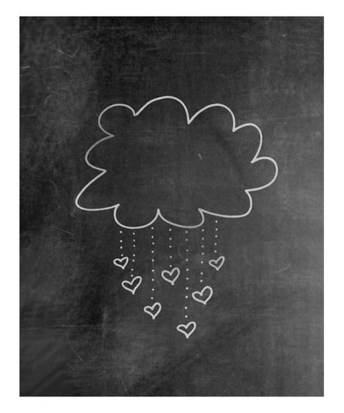 Рисунки мелом на доске