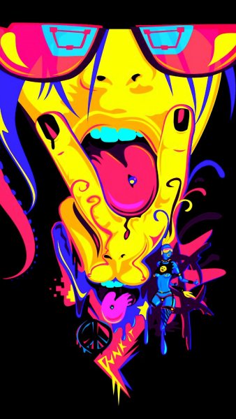 Радужная кошка