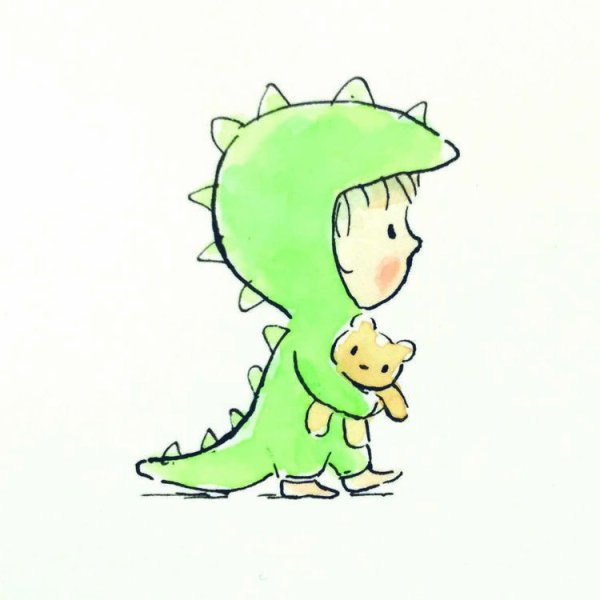 Рисунки милых ДИНОЗАВРИКОВ