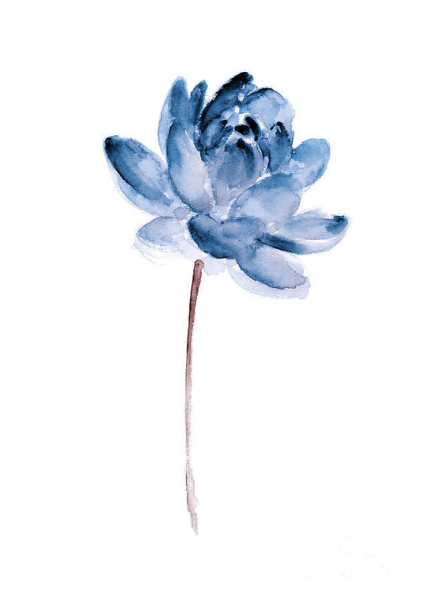 Flower Moon Watercolor