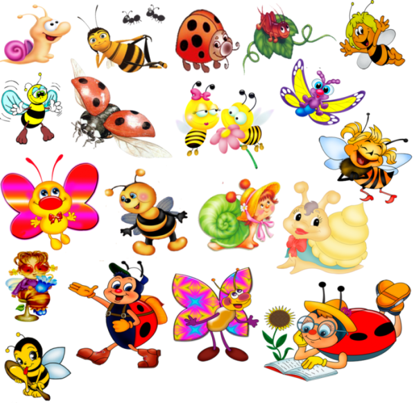 Мультяшные насекомые