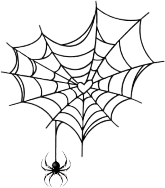 Паутинка тату эскиз