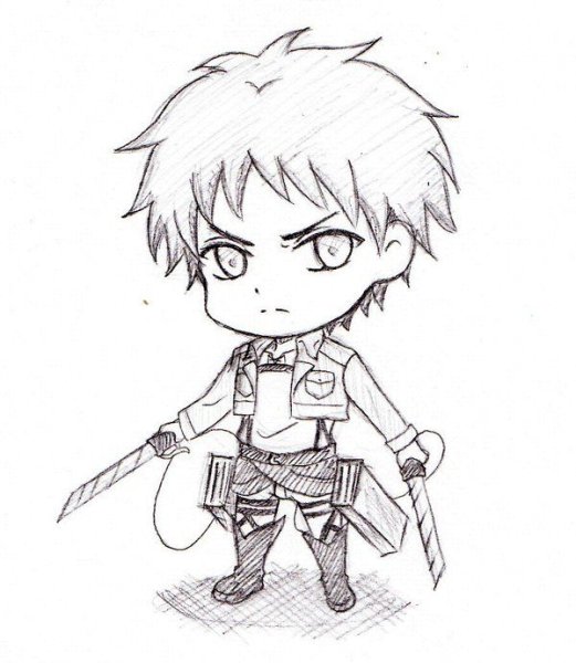 Эран атака титанов Чиби