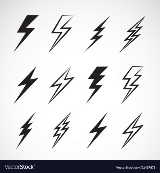 Тату молния