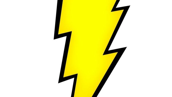 Молния трафарет